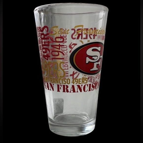 NFL official San Francisco 49ers 16oz  glass - Picture 3 of 4